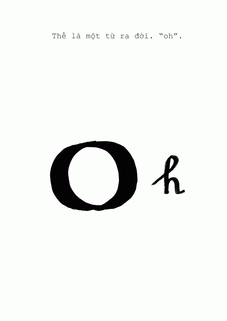 And so a word was born.  “oh”
