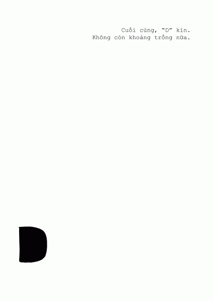 Finally, “D” was full. No more space.